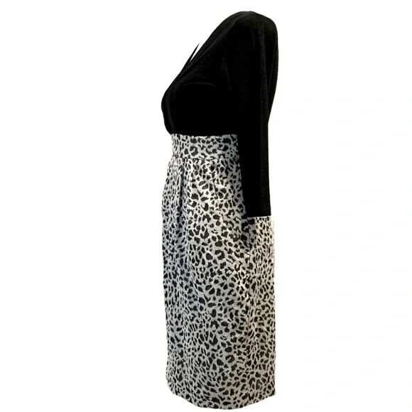 Crystal Candy | NWT Surplice Top Mini Dress with Pockets Black & Gray Size S - Picture 5 of 12